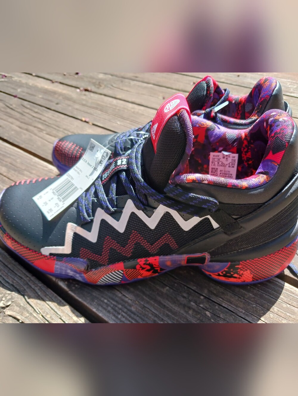 Men's Adidas D.O.N Issues 2  Performance Basketball Shoes - Black & Red